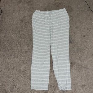 Grey Striped Pants